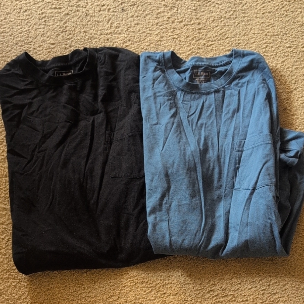L.L Bean Bundle Of Two Traditional Fit New Without Tags Long Sleeve Shirts XL